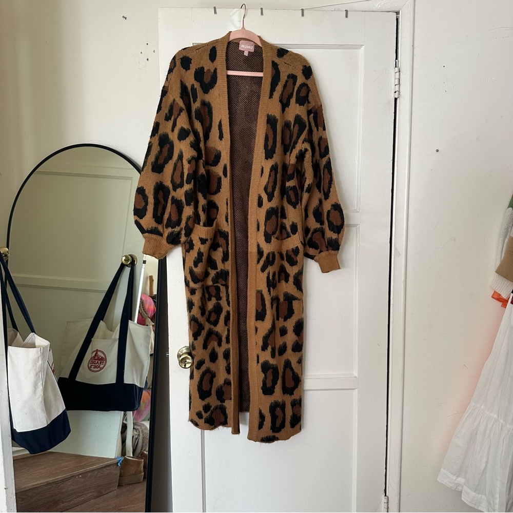 Showmeyourmumu leopard cardigan